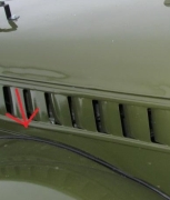 GAZ 69 Gummidichtung zwischen Kotfl�gel u. Karosserie
