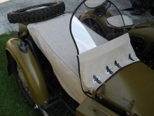 Dnepr K-750, MW 750, Ural M72 Windschutzscheibe und Plane f�r de