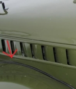 GAZ 69 Gummidichtung zwischen Kotfl�gel u. Karosserie aus Kunstl
