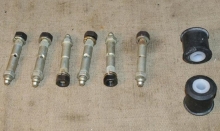GAZ 69 6 Schrauben und 2 Gummis +2 Bolzen f�r die Hebelsto�d�mpf