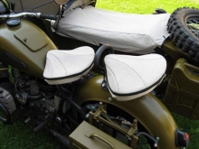 Dnepr K-750, MW 750, Ural M72 2 Sattelschoner, Sitzauflage aus S