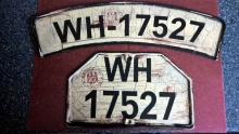 BMW R75, R-71, R-12, Z�ndapp KS 750, 2 Kennzeichenschild Replika