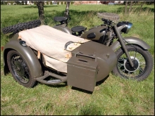 Dnepr K 750, MW 750, Ural M72 Plane f�r den Beiwagen aus Stoff,