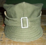 Milit�rm�tze gr�n aus Drillich