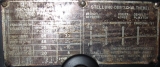 GAZ 69 Typenschild des Schaltschemas auf deutsch (Demultiplikato