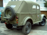 GAZ 69 AM neues, handgemachtes Stoffverdeck, Plane in khaki-gr�n