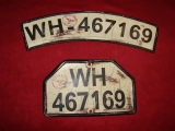 BMW R75, R-71, R-12, Z�ndapp KS 750, 2 Kennzeichenschild Replika